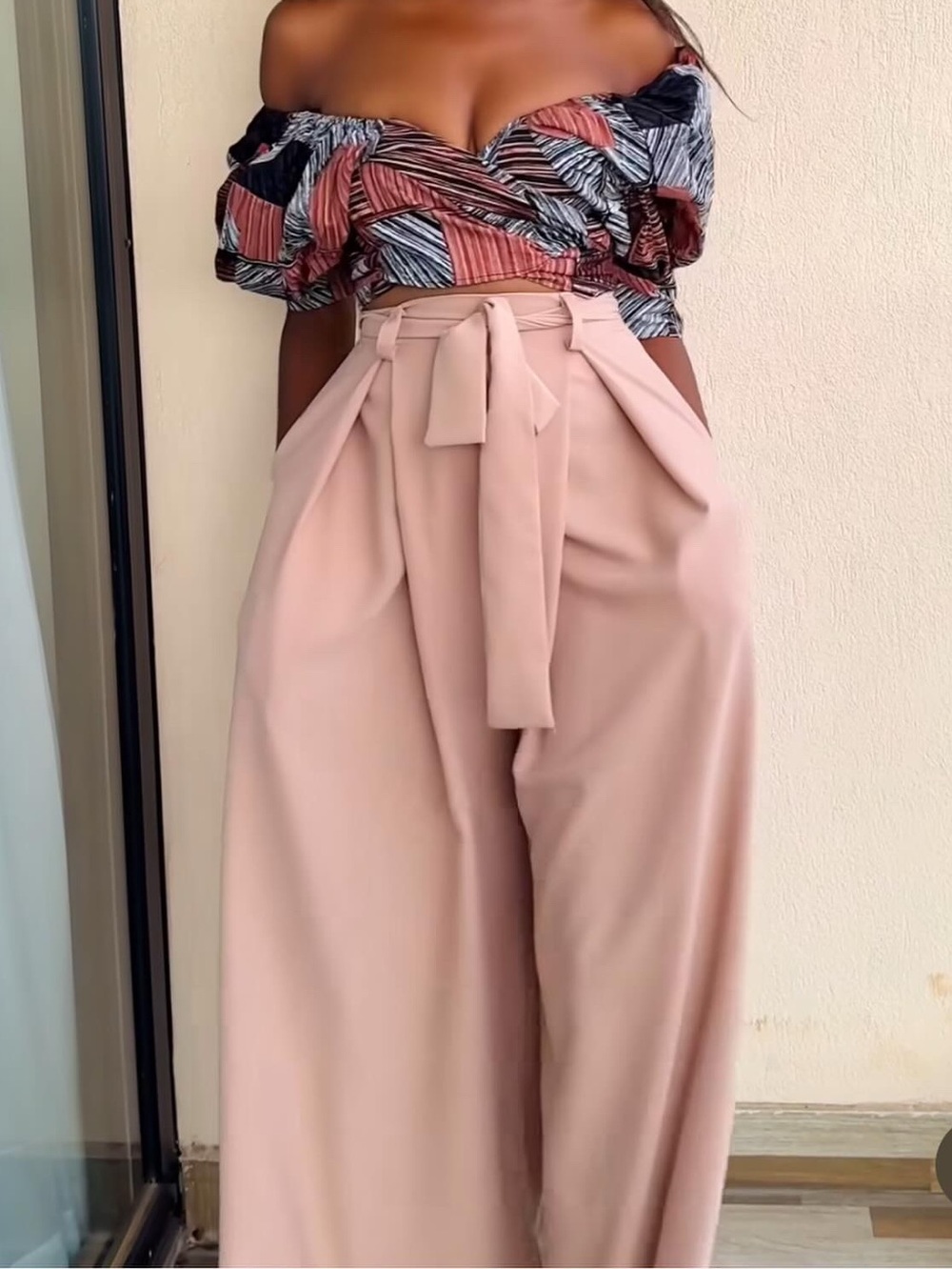 Wide leg palazo pant